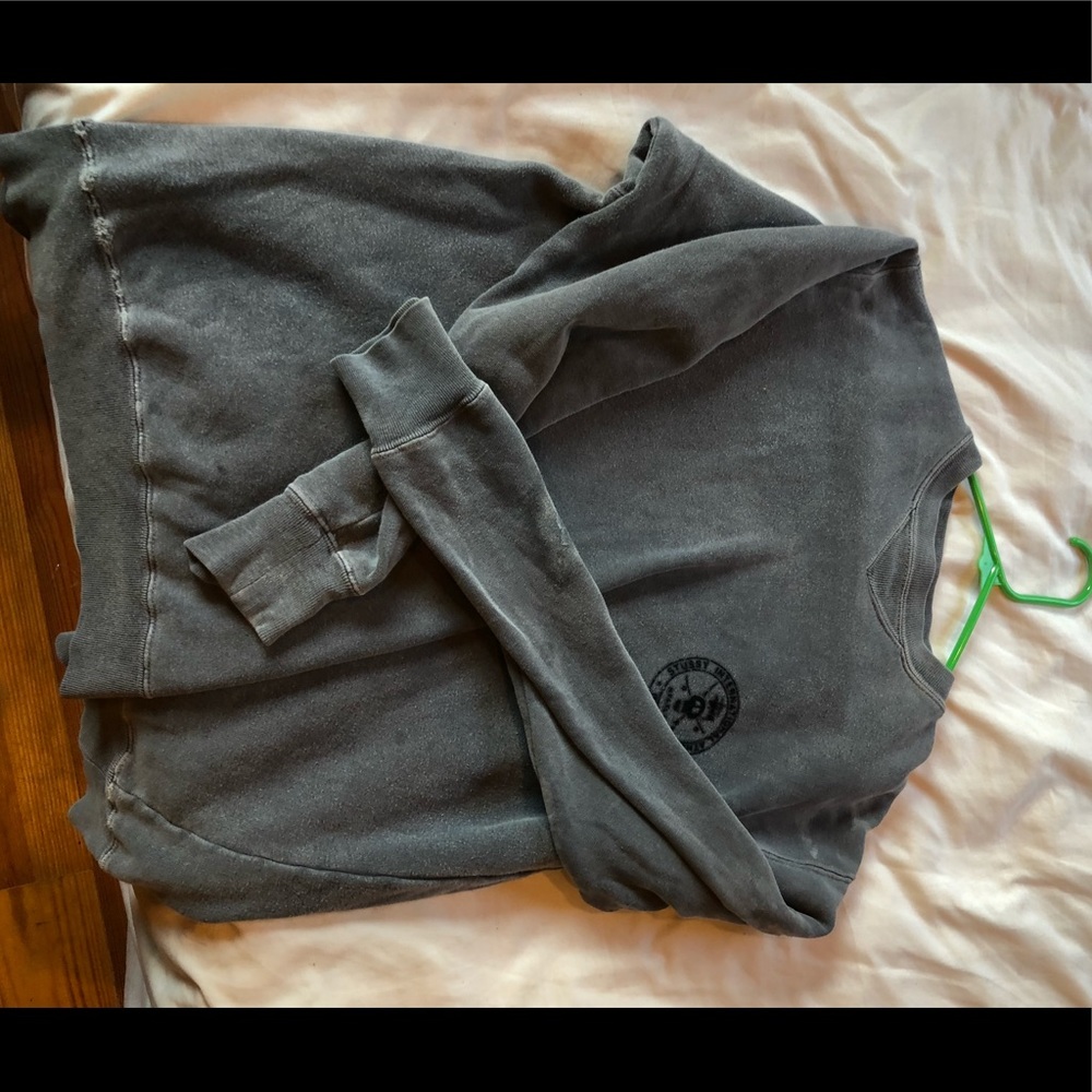 Bluish gray pullover hoodie